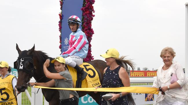 Winner of race 2 Etana connections at the Magic Millions race day at the Gold Coast Turf Club. (Photo/Steve Holland)