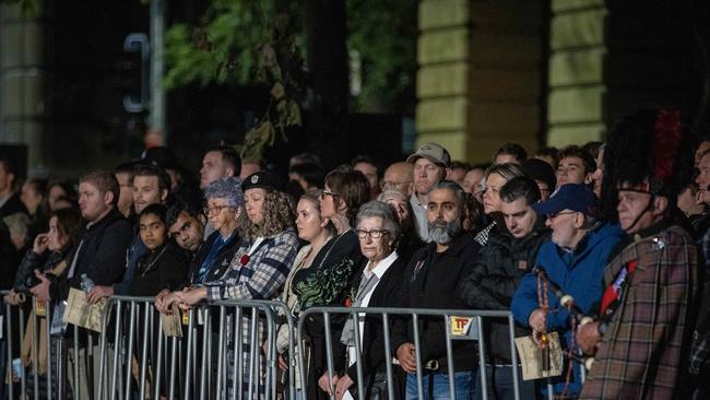 The Anzac Day dawn service at the Cenotaph in Martin Place. Picture: NCA NewsWire / Dylan Coker