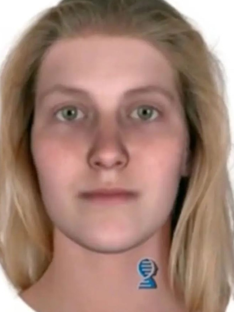 Police created this composite image from the DNA they had on file. Picture: Supplied