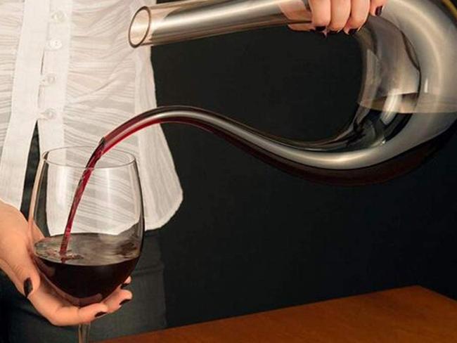 We love the unique shape of this wine decanter.