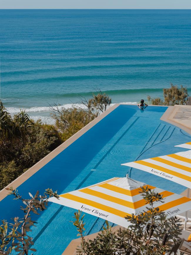 Veuve Cliquot pop-up hotel in Noosa, QLD. Photo: James Vodicka/Supplied