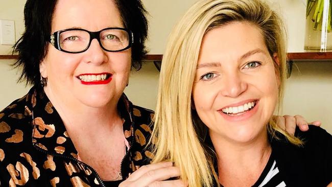 Midwife Cath Curtin and Rebecca Maddern. Source: Instagram