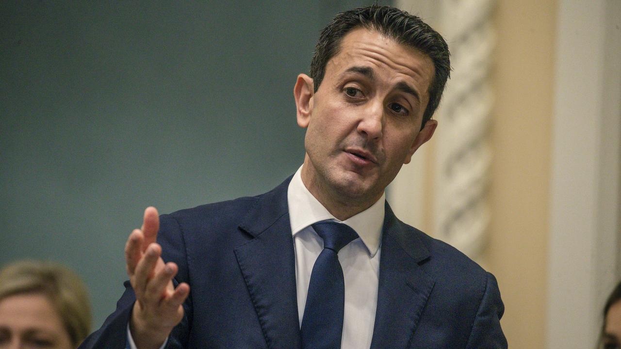 Queensland Premier David Crisafulli takes Questions without notice November 28, 2024. Picture: NewsWire / Glenn Campbell
