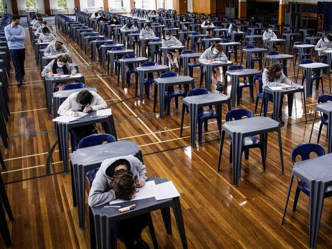 A VCAA spokesman apologised for the undue stress the exam errors have caused schools and students. Picture: Nicole Cleary