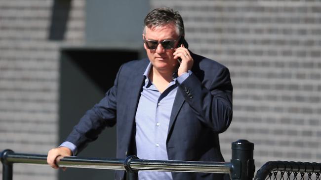 Collingwood ‘s Eddie McGuire at the Holden Centre. Picture: Wayne Ludbey
