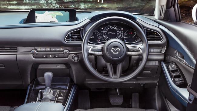 The Mazda’s cabin is impressive. Photos by Thomas Wielecki.