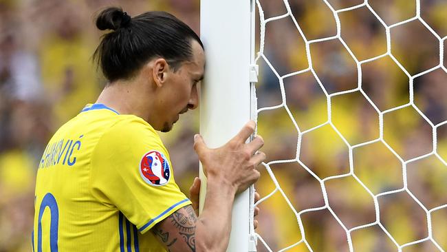 Sweden's forward Zlatan Ibrahimovic.