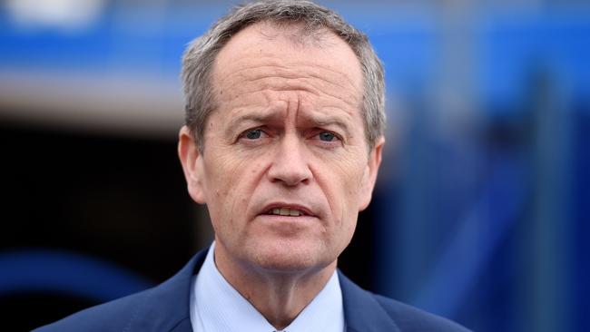 Time for a shuffle: Bill Shorten in Melbourne yesterday. Picture: David Smith