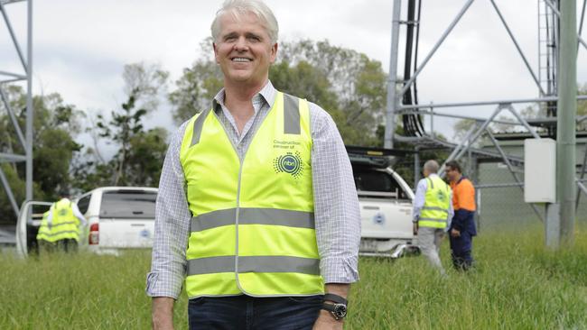 NBN chief executive Bill Morrow at NBN rollout site, Mount Cotton, South-East Brisbane. Photo credit: Adam Hollingworth.