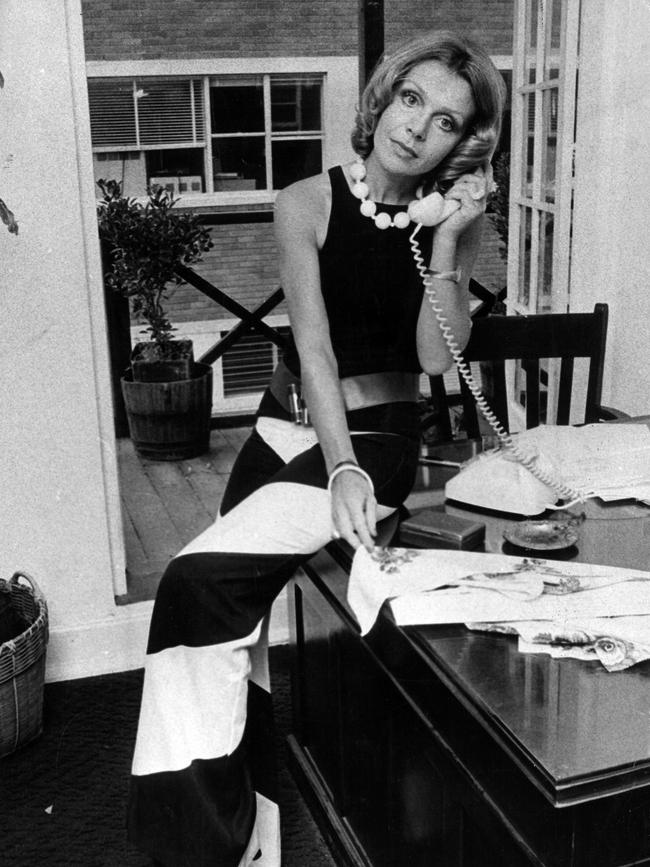 Carla Zampatti at work in 1974.