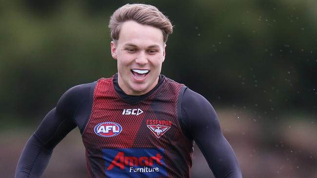 Dylan Clarke has capitalised on his opportunity in Essendon’s midfield. Picture: Michael Dodge/Getty Images.