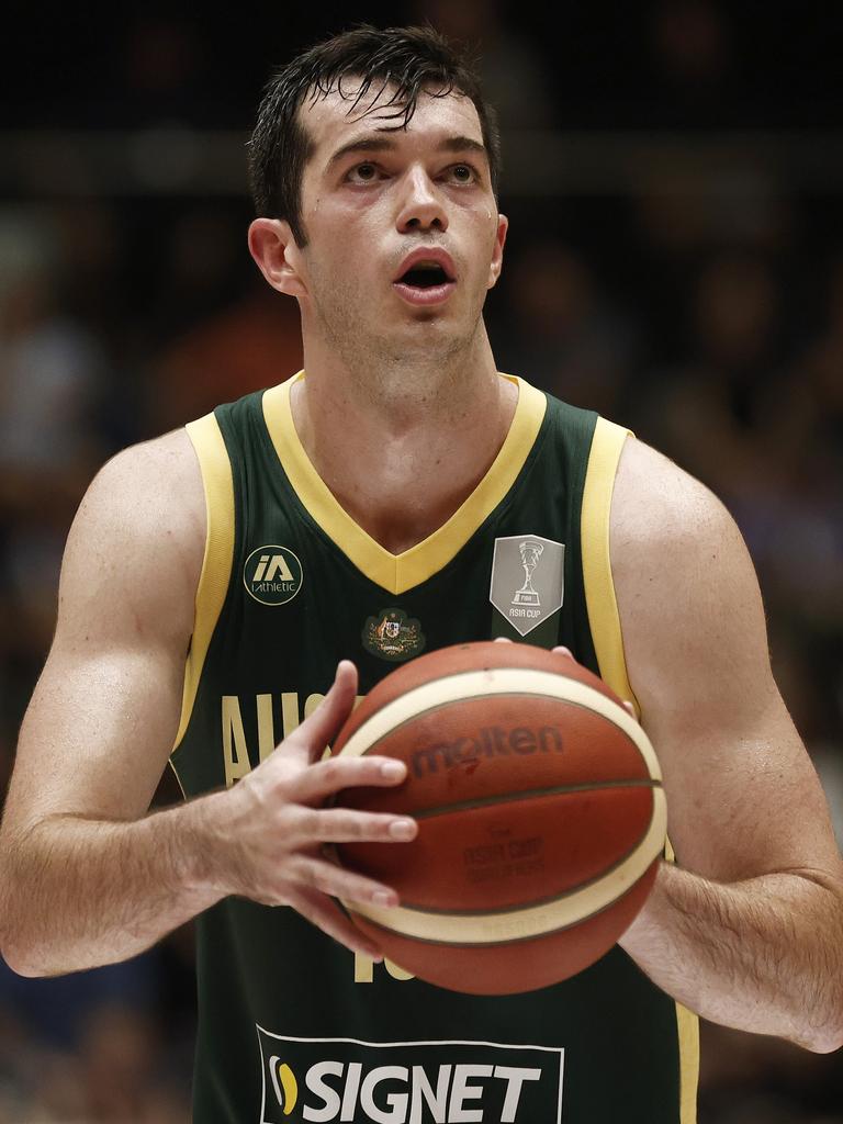 Josh Bannan went down with injury during a recent Boomers stint. Picture: Getty Images