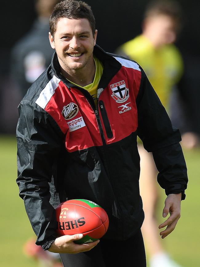 Jack Steven at St Kilda training.