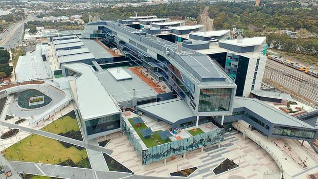 A recent aerial photo of the new Royal Adelaide Hospital. Picture: SA Health