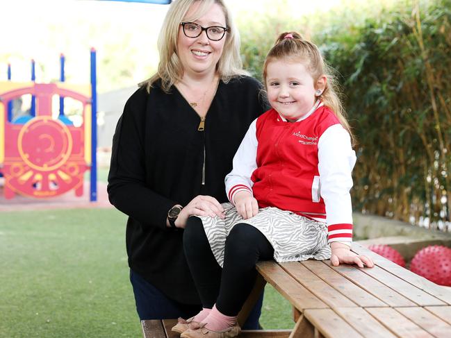 Michelle Mulder and her old daughter Zoe Jinnette. Picture: Tim Hunter