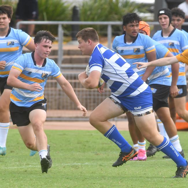 QLD Rugby Union State Championships (17-18 years boys) at the Townsville Sports Precinct. Friday May 23. Northern against Peninsular. Picture: Evan Morgan
