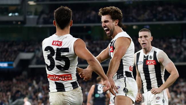 It was Collingwood’s night. (Photo by Michael Willson/AFL Photos via Getty Images)