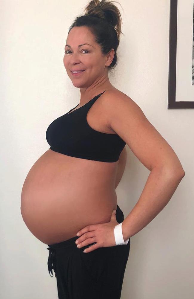 Tania Zaetta pregnant with twins, Alby and Kenzie. Picture: Instagram