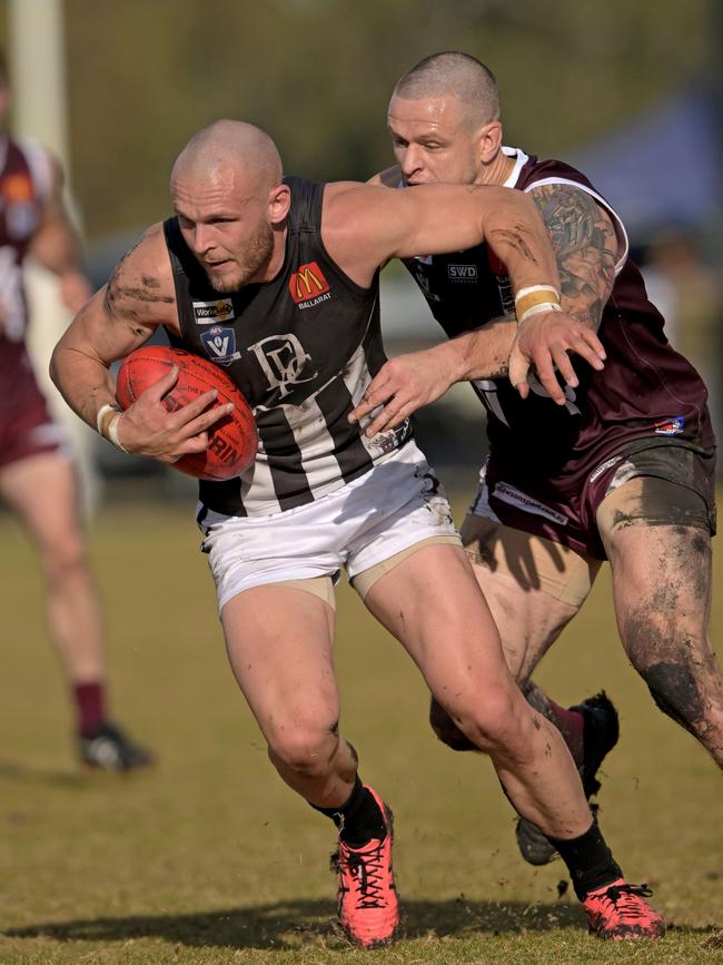 Darley’s Brett Bewley playing against Darley in the Ballarat league. Picture: Andy Brownbill