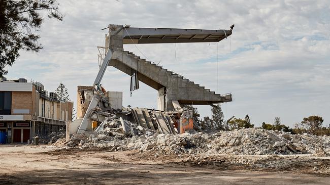 The last parts of Football Park in West Lakes. Picture: Matt Loxton