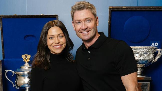 Caption: Michael Clarke and girlfriend Arabella Sherborne at Louis Vuitton event., Picture: Instagram