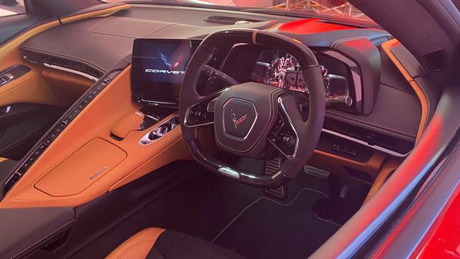 The new Chevrolet Corvette Z06 has a driver-focused cabin.