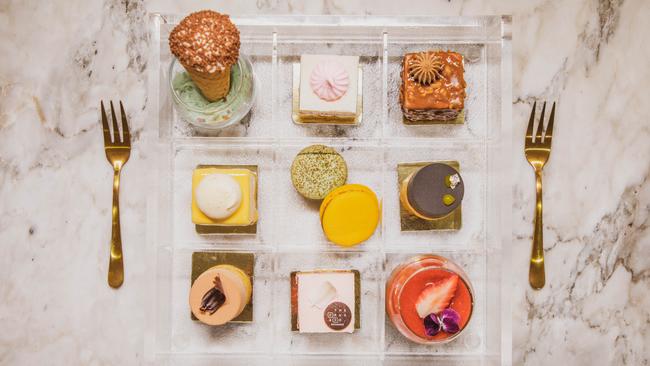 The pastry box at Cru+ a new cafe at The Glen shopping centre.