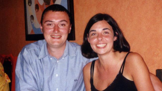 British tourist Peter Falconio, who was killed by Bradley Murdoch near Barrow Creek in the Northern Territory in 2001, pictured with girlfriend Joanne Lees, who escaped Murdoch’s abduction attempt. Picture: Supplied