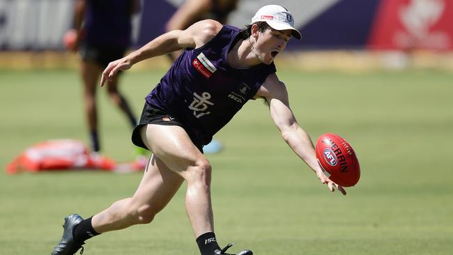 Andrew Brayshaw has taken the baton from Nat Fyfe in the Dockers’ midfield. Picture: Will Russell/Getty Images