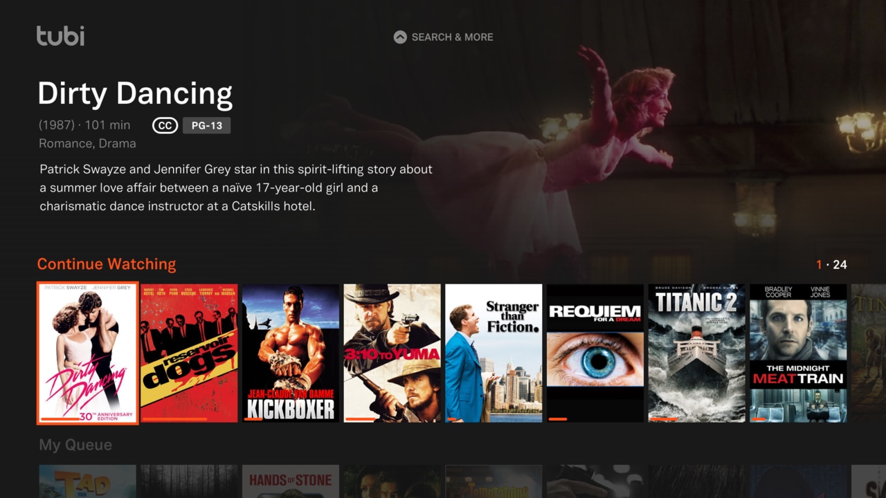 Streaming service Tubi will launch in Australia in September. Picture: Supplied