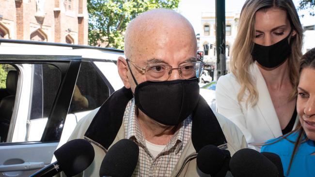 Eddie Obeid arriving at the NSW Supreme Court in Darlinghurst on Thursday. Picture: NCA NewsWire / Flavio Brancaleone