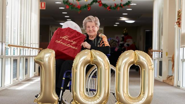 Noela Hellyer 100th Birthday this Christmas Day . Picture: Frank Monger