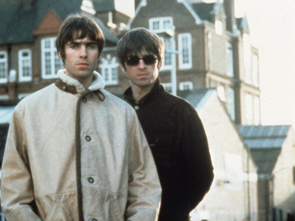 The brothers during the height of Oasis’ mid-1990s success. Picture: Supplied