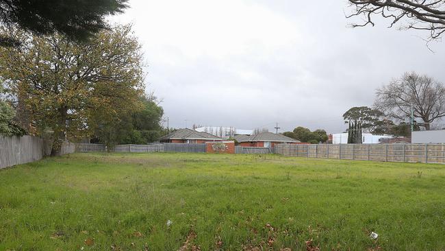 13 three-storey townhouses were planned for the site. Picture: Ian Currie