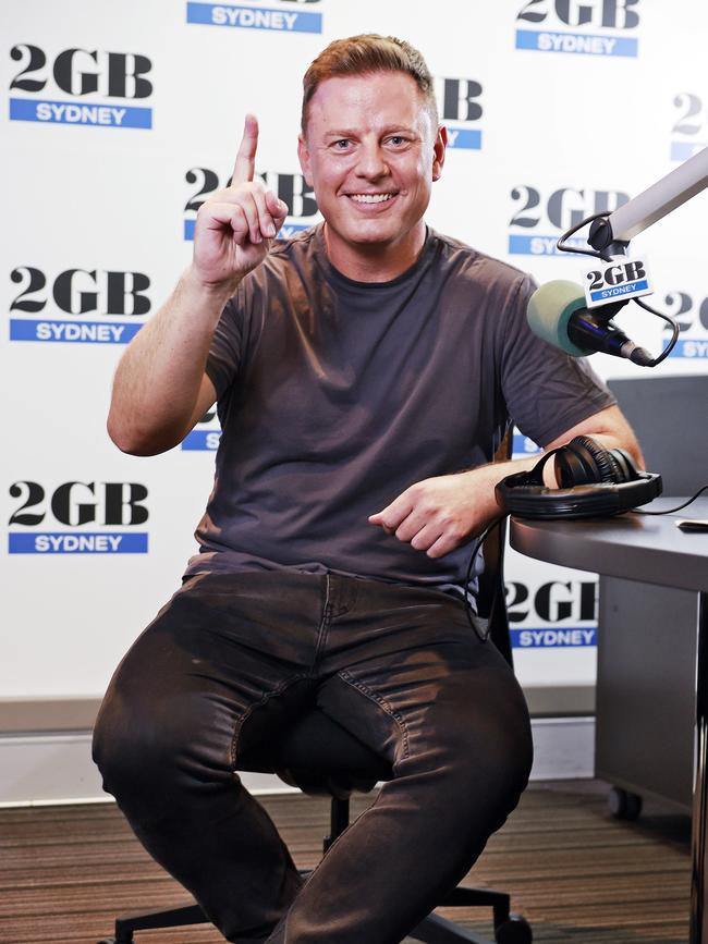 2GB radio host and Sydney radio no.1, Ben Fordham, after winning the ratings war. Picture: Sam Ruttyn