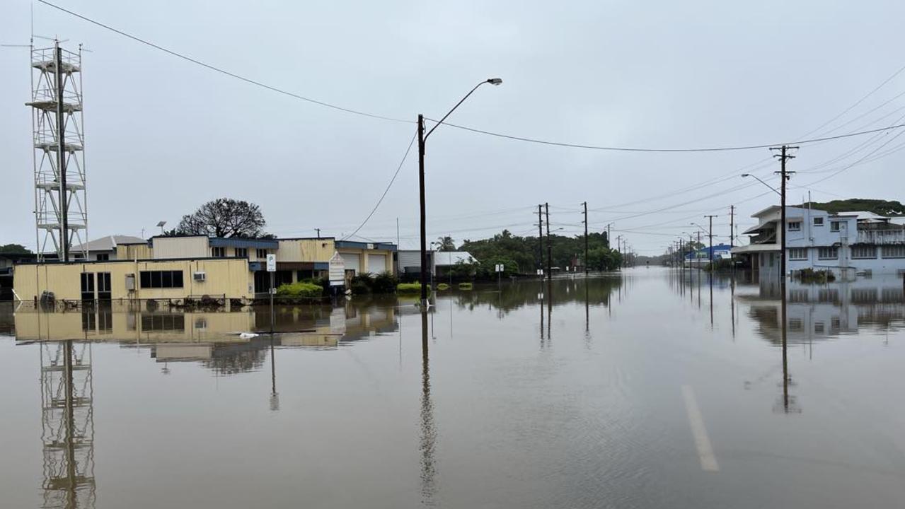 Flooding in Ingham on Tuesday. Picture: Cameron Bates