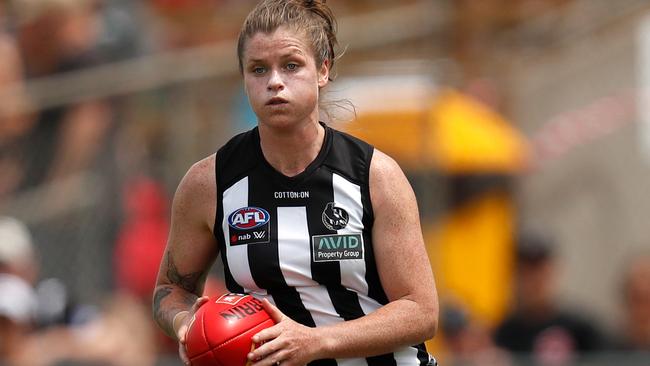 Bri Davey in action for Collingwood. Picture: Getty