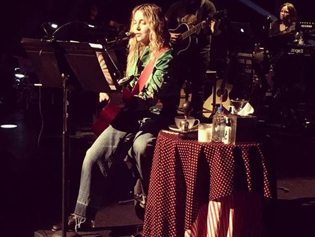Madonna rehearsing for her Tears Of A Clown theatre show for fans. Picture: Guy Oseary / Instagram