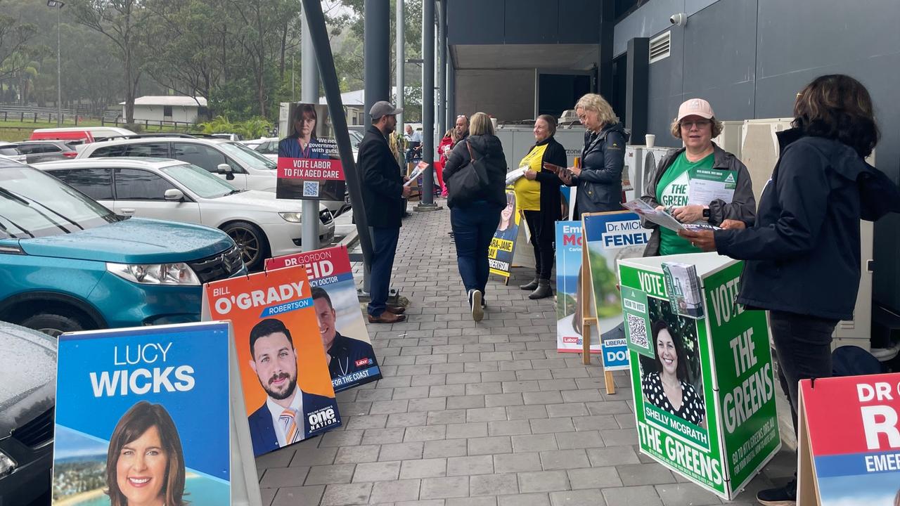 The Erina pre-polling booth at the Impact Centre ahead of the 2022 federal election. Picture: Richard Noone