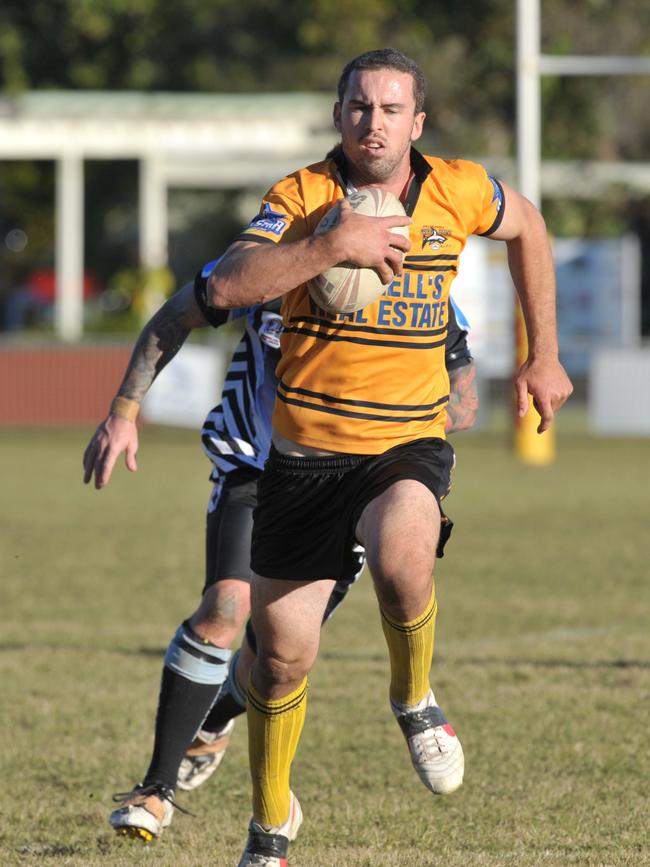 Caloundra fullback Chris McGill caused a headache for the defence. Photo: Warren Lynam