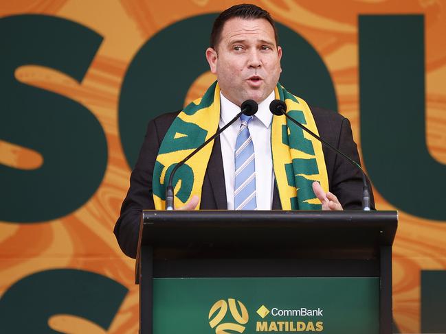 Football Australia boss James Johnson. Picture: Daniel Pockett/Getty Images.