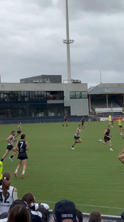 Carlton’s prized pick shines in match sim