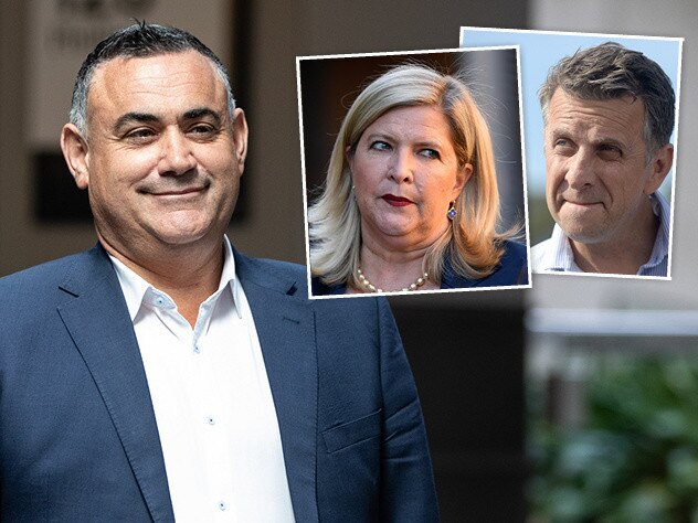 John Barilaro, Bronnie Taylor and Andrew Constance - story