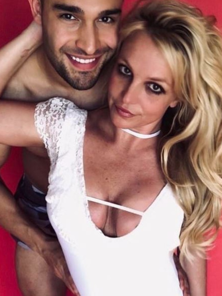 Britney Spears with current boyfriend, Sam Asghari. Picture: Instagram