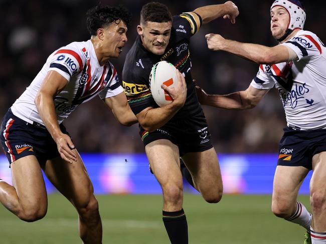 Nathan Cleary’s return against the Roosters was spectacular. Picture: Cameron Spencer/Getty Images