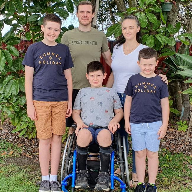 Kerri-Lee Hicks has been searching without success for months to find a new rental property for herself, husband Michael and their children Axel, 12, Conner, 7, and Eli, 11.