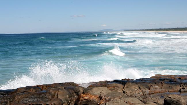 Crowdy Beach near where Tim McAndrew was bitten.