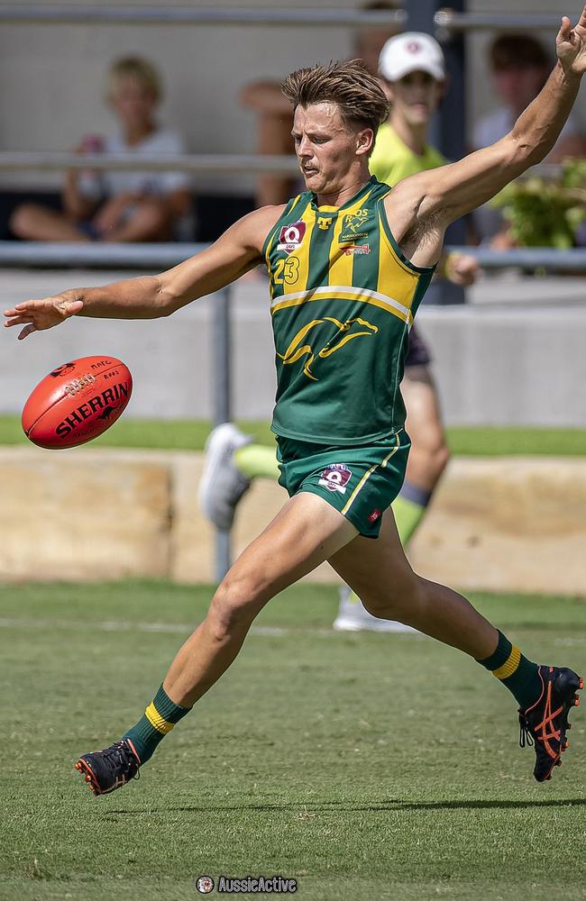 Maroochydore Roos players Sam McLachlan. Picture: Aussie Active/Mike Edmiston.