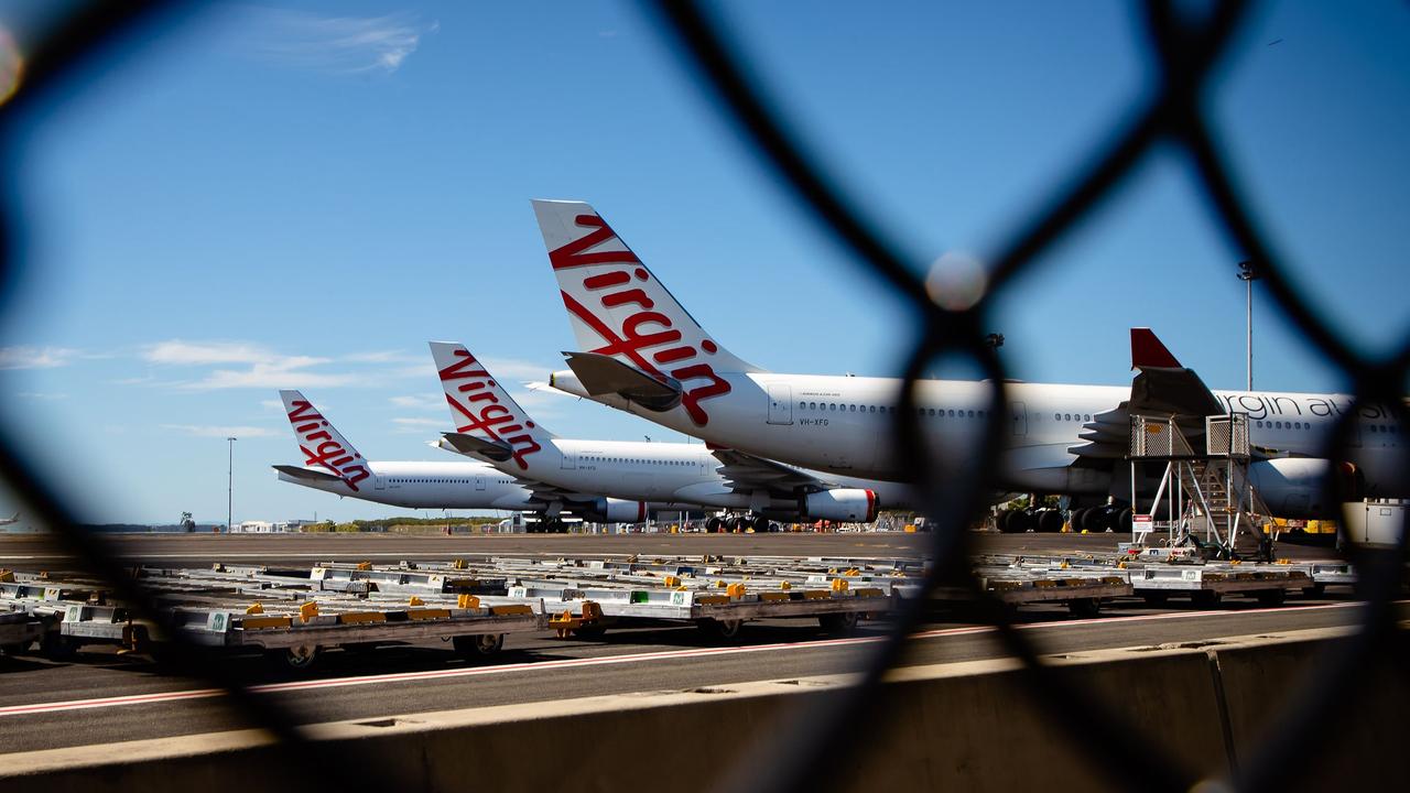 Virgin Australia . (Photo by Patrick HAMILTON / AFP)