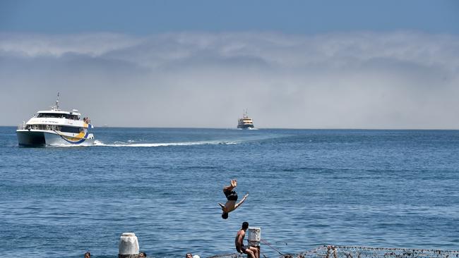 Sea fog engulfs the Northern Beaches at Manly Harbour Beach. Picture: (AAP IMAGE / Troy Snook)